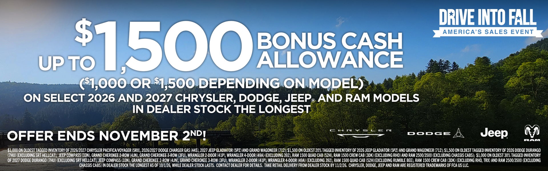 Upto $1500 bonus case allowance